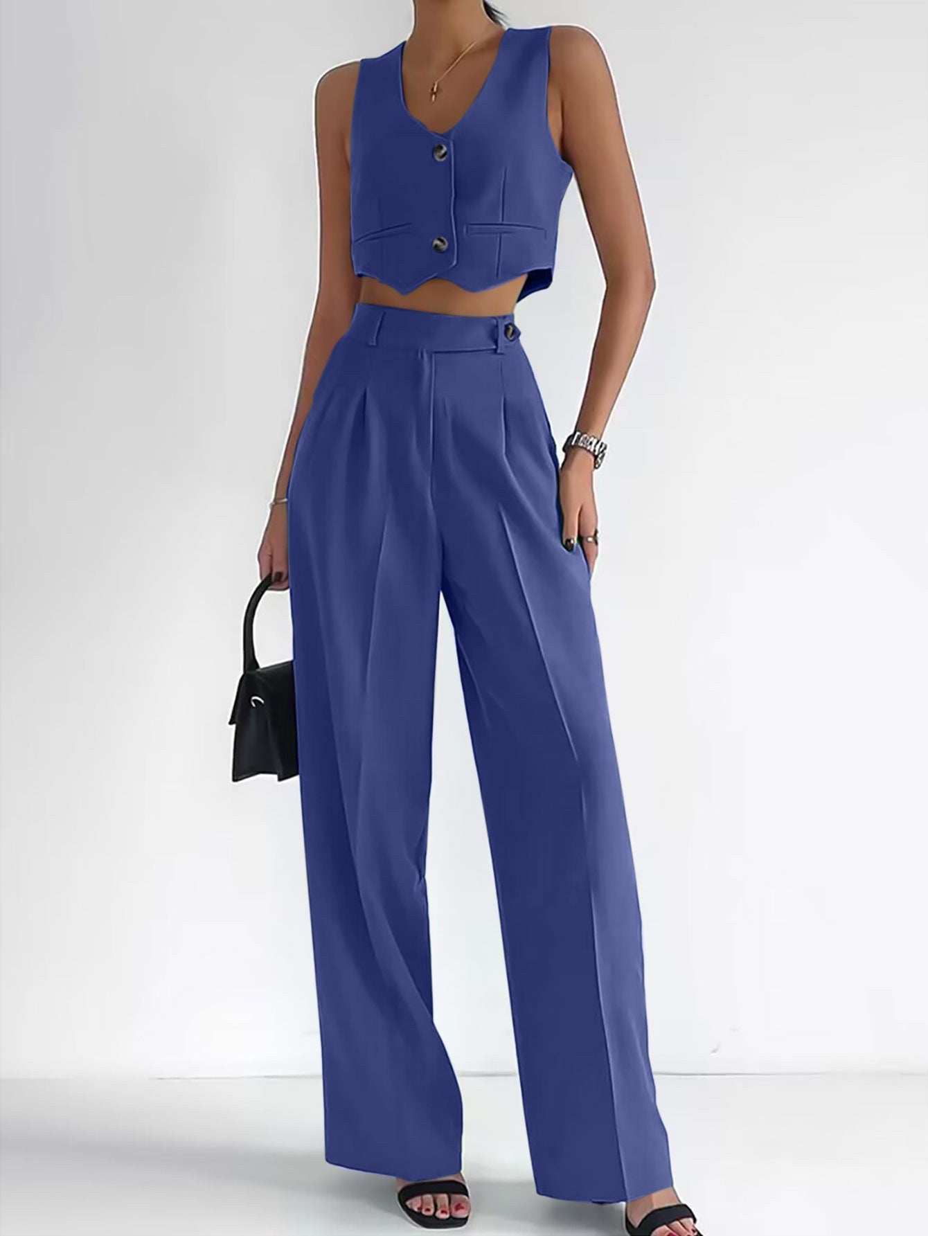 2025 Casual Vest Suit Women's Office Wear - Negative Apparel