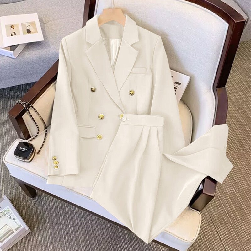 2025 new high - end casual Korean suit pants two - piece suit - Negative Apparel