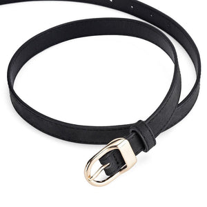 2025 new women's Korean fashion belt student jeans decorative thin belt - Negative Apparel