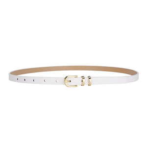 2025 summer Korean style small fresh dress decorative thin belt ladies fashion simple pin buckle belt female - Negative Apparel