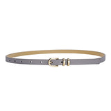 2025 summer Korean style small fresh dress decorative thin belt ladies fashion simple pin buckle belt female - Negative Apparel