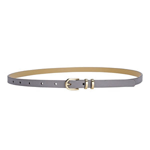 2025 summer Korean style small fresh dress decorative thin belt ladies fashion simple pin buckle belt female - Negative Apparel