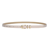 2025 summer Korean style small fresh dress decorative thin belt ladies fashion simple pin buckle belt female - Negative Apparel