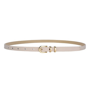 2025 summer Korean style small fresh dress decorative thin belt ladies fashion simple pin buckle belt female - Negative Apparel