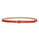 2025 summer Korean style small fresh dress decorative thin belt ladies fashion simple pin buckle belt female - Negative Apparel