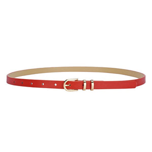 2025 summer Korean style small fresh dress decorative thin belt ladies fashion simple pin buckle belt female - Negative Apparel