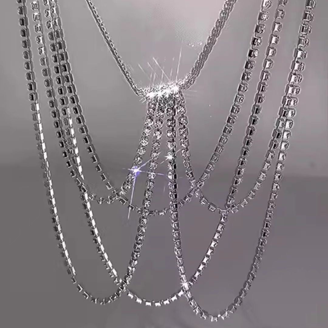 Leg chain jewelry exaggerated diamond chain jewelry - Negative Apparel