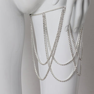 Leg chain jewelry exaggerated diamond chain jewelry - Negative Apparel