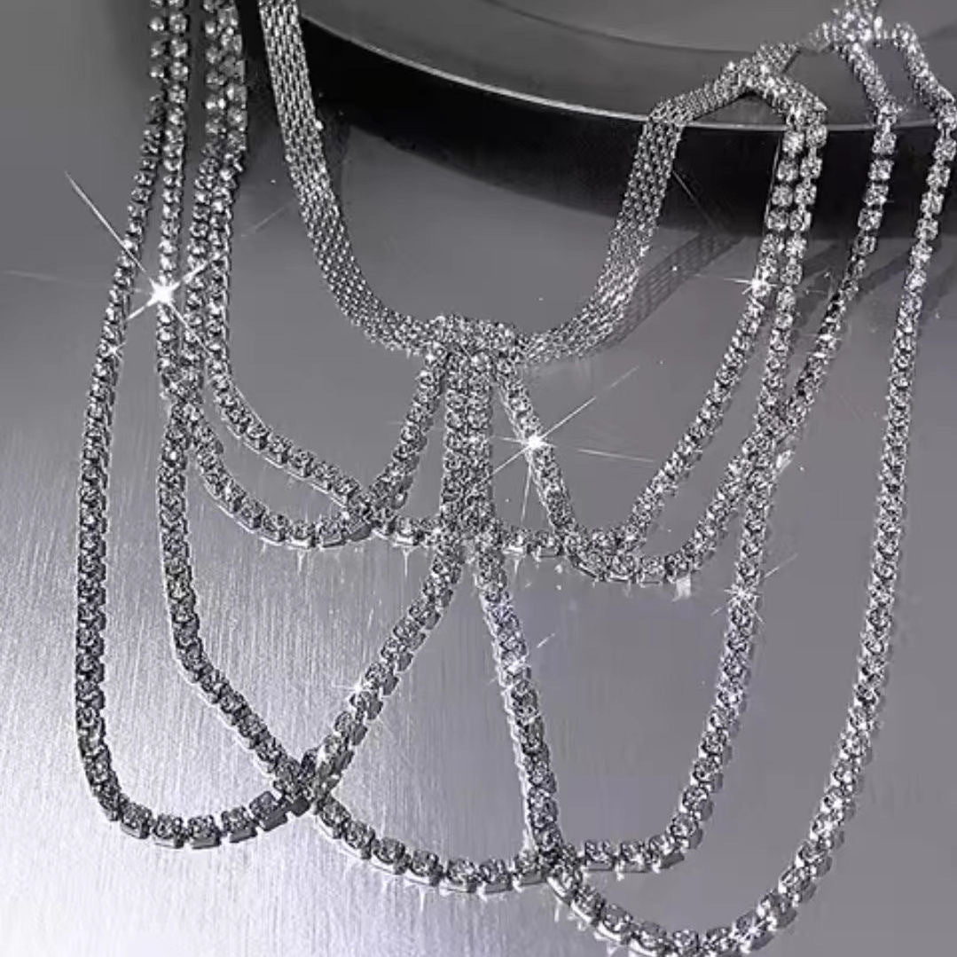 Leg chain jewelry exaggerated diamond chain jewelry - Negative Apparel