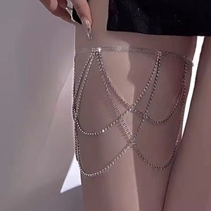 Leg chain jewelry exaggerated diamond chain jewelry - Negative Apparel