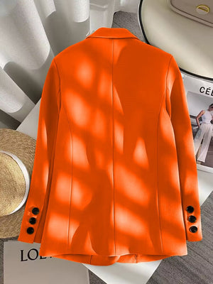 Loose straight tube slim 2025 spring Blazer for Office - Negative Apparel