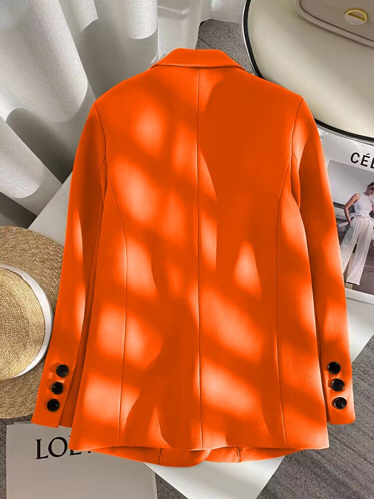 Loose straight tube slim 2025 spring Blazer for Office - Negative Apparel