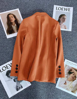 Loose straight tube slim 2025 spring Blazer for Office - Negative Apparel