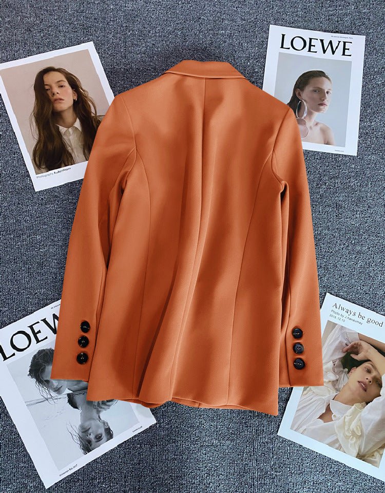Loose straight tube slim 2025 spring Blazer for Office - Negative Apparel