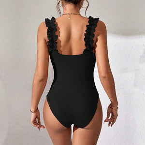 New knitted suspender vest top solid color sexy inside and outside sleeveless onesie - Negative Apparel