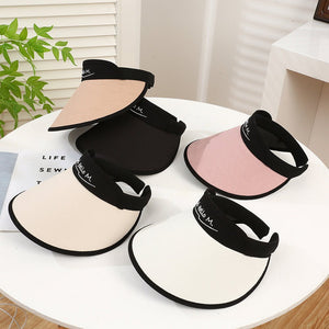 New style women's sun hat with letters sun protection hollow top hat outdoor travel sports hat spot wholesale and dispatch - Negative Apparel
