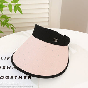 New style women's sun hat with letters sun protection hollow top hat outdoor travel sports hat spot wholesale and dispatch - Negative Apparel