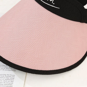 New style women's sun hat with letters sun protection hollow top hat outdoor travel sports hat spot wholesale and dispatch - Negative Apparel