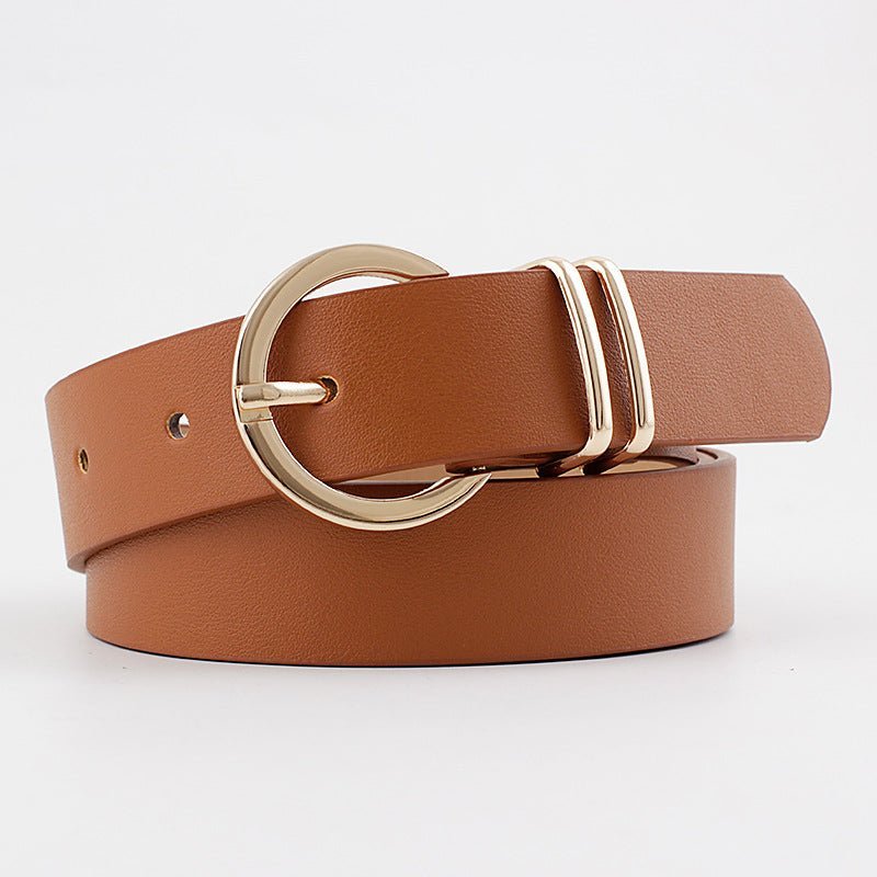 Pin Buckle Double Ring Belt - Negative Apparel