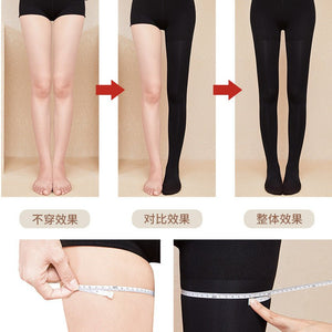 Pressure + Women's Bareleg Artifact Skinny Pantyhose Leggings Women's Spring and Autumn Naked Flesh Pantyhose Black Pantyhose - Negative Apparel