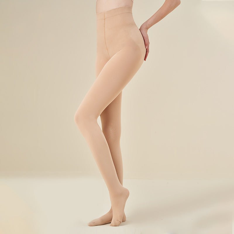 Pressure + Women's Bareleg Artifact Skinny Pantyhose Leggings Women's Spring and Autumn Naked Flesh Pantyhose Black Pantyhose - Negative Apparel