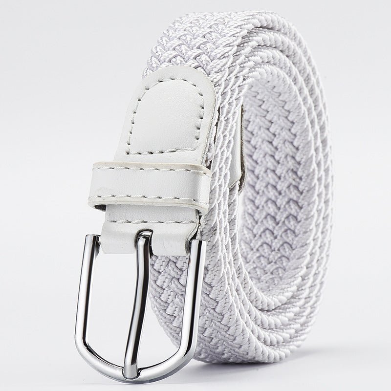 Women's Korean style fashion elastic elastic braided belt unisex student versatile decorative belt - Negative Apparel