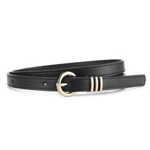 Women's PU leather belt spring and summer Korean version leisure ins style trend fashion personality all - match skirt suit pants belt - Negative Apparel