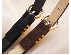 Women's PU leather belt spring and summer Korean version leisure ins style trend fashion personality all - match skirt suit pants belt - Negative Apparel