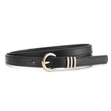 Women's PU leather belt spring and summer Korean version leisure ins style trend fashion personality all - match skirt suit pants belt - Negative Apparel