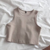 Women's summer cami bm style high waist slim fit short sleeveless bottoming female - Negative Apparel