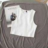 Women's summer cami bm style high waist slim fit short sleeveless bottoming female - Negative Apparel